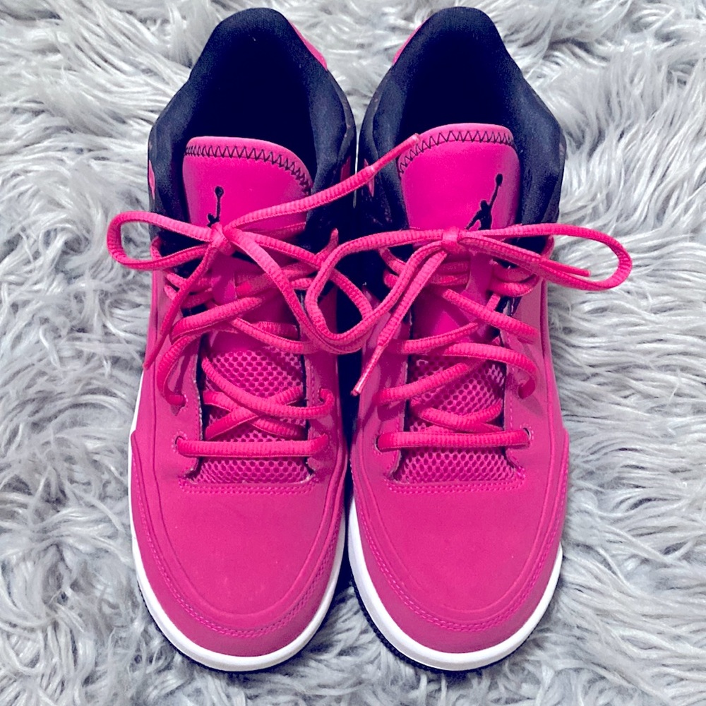Black & pink Jordan’s